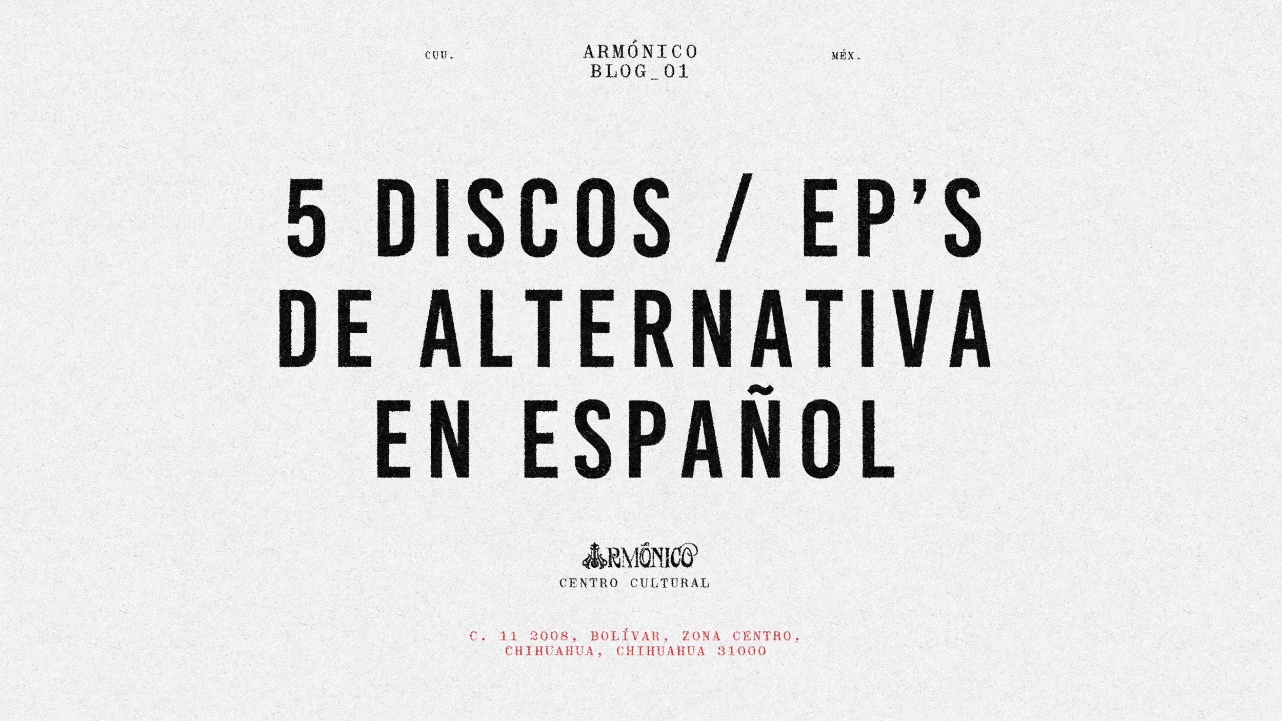 5 discos / ep’s de alternativa en español